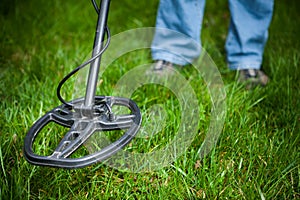 Metal detector in action