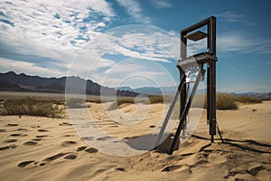 metal detector being used to locate buried treasure in a jungle setting