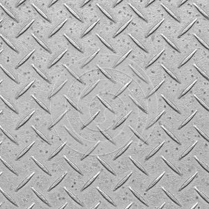Metal diamond floor plate texture and background