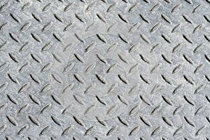 Metal diamond tread plate background