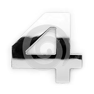 Metal digit - 4