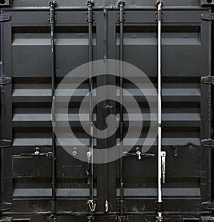 Metal door of freight container