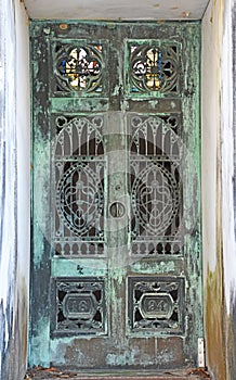 Metal Door With Ornate Pattern 1894