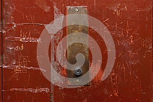 Metal elevator button