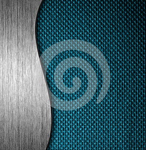 Metal and fabric material template background