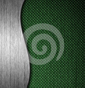 Metal and fabric material template background