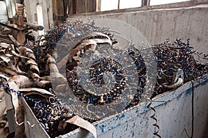 Metal factory waste photo