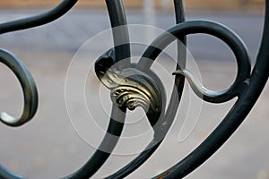 Metal fence ornament