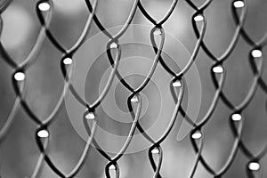 Metal fence pattern