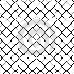 Metal fence pattern, outline style