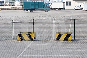 Metal fence and Restricted Area