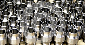 Metal fittings in factory