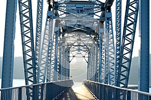 Metal Footbridge Across Lake Chatcolet