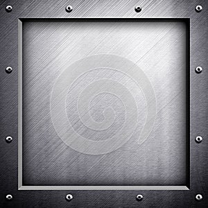 Metal frame background