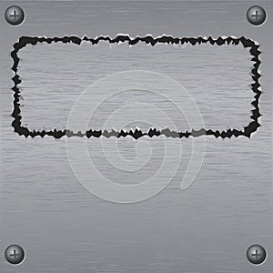 Metal frame background