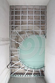 Metal frame to install decorative ceiling in the