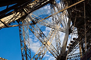Metal frames of Eiffel Tower, Paris