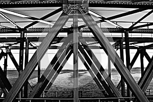 Metal Framework Of The Bridge