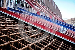 Metal framework and formwork