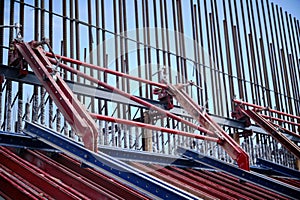 Metal framework and formwork