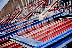 Metal framework and formwork