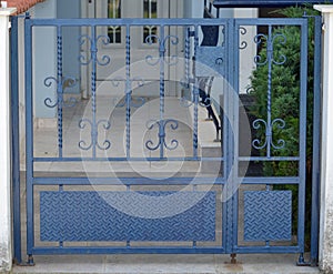 Metal gate of private house