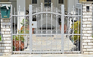 Metal gate of private house