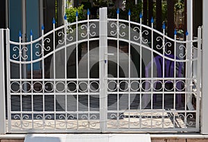 Metal gate of private house