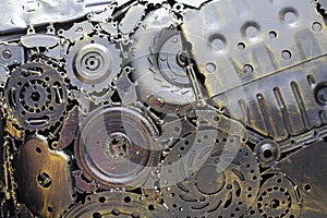 Metal gears background