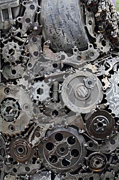 Metal gears background