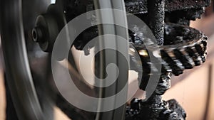 Metal gears turning machine industry