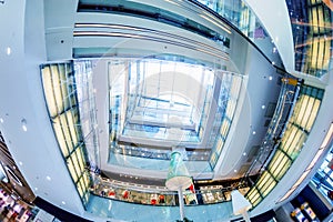 The metal and glass roof