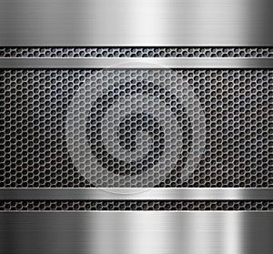 Metal grate background