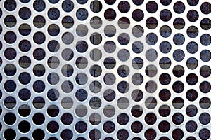 Metal grate background pattern; geometric forms