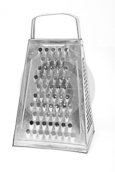 Metal grater isolated over white