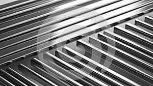 Metal grating pattern isolated on white background