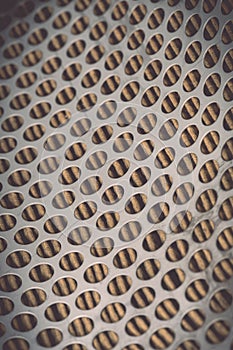 Metal grid of car air filter for background