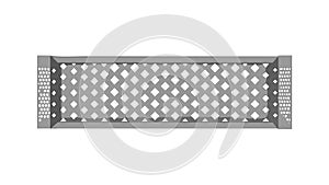 Metal Grille Mesh Texture Pattern, vector design Generative AI