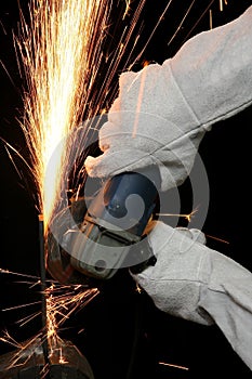 Metal Grinding Sparks