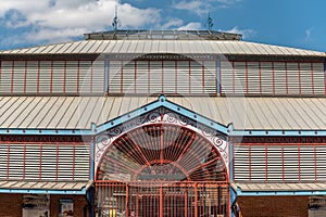 The metal halls of Millau, in the 19th century Baltard style