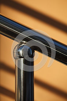 Metal handrail