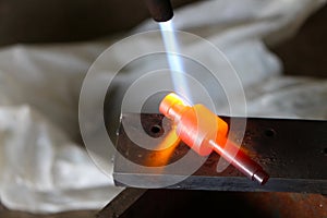 Metal hardening with gas cutting torch