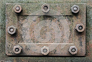 Metal hatch with nuts