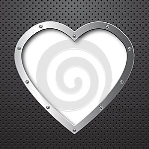Metal heart background