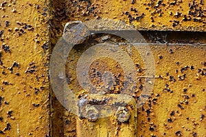 Metal with heavy rust