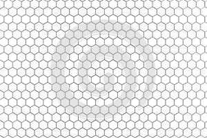 Metal Hexagon Fence Background Texture. 3d Rendering