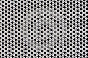 Metal hole background