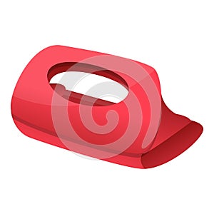 Metal hole puncher icon, cartoon style