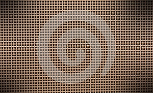 Metal holes of audio speaker background wallaper design