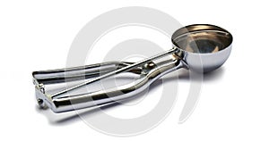 Metal Ice Cream Scooper isolated